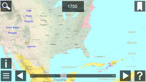Android application World History Maps: North Amer screenshort