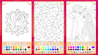 screenshot of Valentines love coloring book