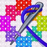 Cross Stitch Coloring Blitz icon