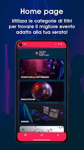 Android application Never Stop Partying screenshort
