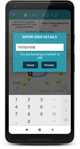 Dial4242 ERP - Booking App Screen 3