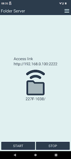 Android application Folder Server - WiFi Transfer screenshort