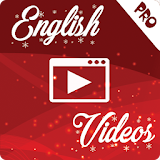 Learn English By Videos (PRO) icon