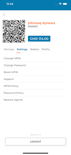 APS Wallet Screen 2