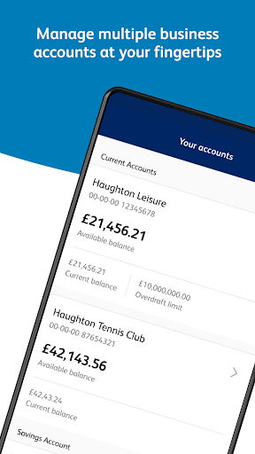 Android application Co-operative Bank – Business screenshort