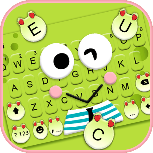 Tema Keyboard Cartoon Green Frog Aplikasi Di Google Play