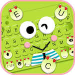 Cover Image of Download Cartoon Green Frog Keyboard Theme 7.5.0_0429 APK