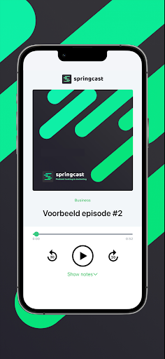 Android application Springcast screenshort