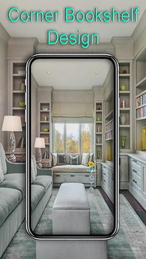Android application Corner Bookshelf Designs screenshort