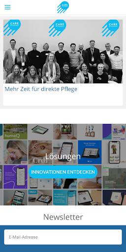Android application CFI - Care for Innovation screenshort