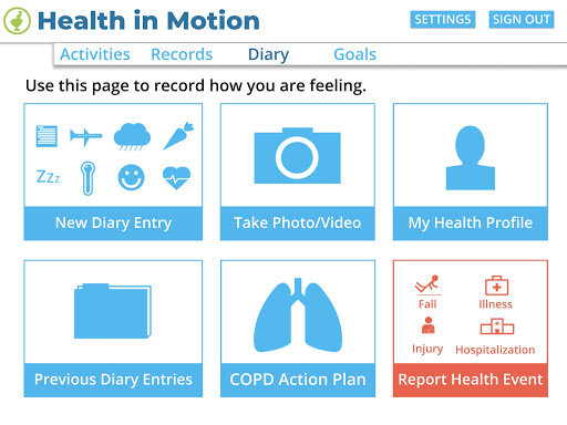 Health in Motion Screen 3