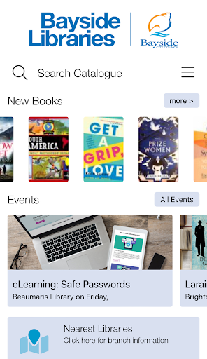 Android application Bayside Library Service screenshort