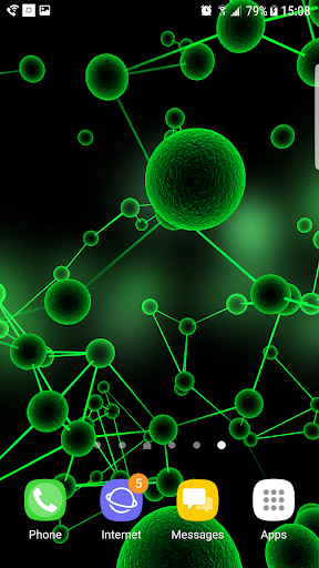 Molecules 3D Live Wallpaper Screen 3
