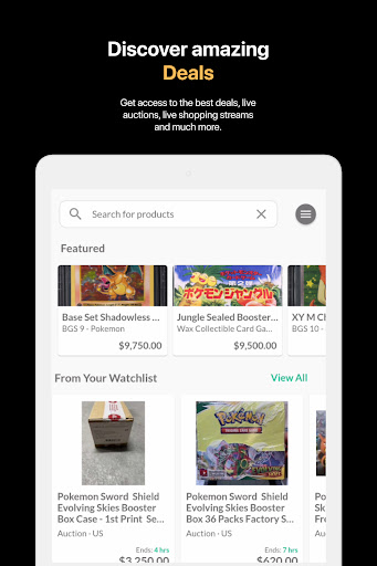 Screenshot of Collectr - TCG Collector App