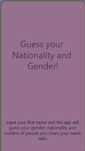 Nationality & Gender by Ayesha