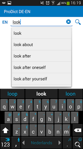 Android application German - English dictionary screenshort