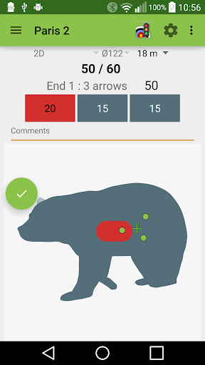 Archery Score Demo Screen 2