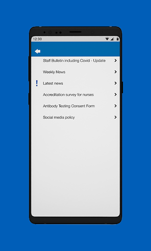 MyBTH Screen 2