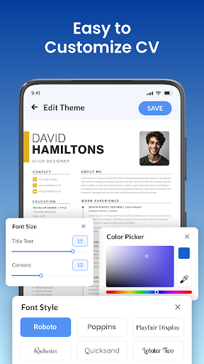 Screenshot of Resume Builder - CV Maker App