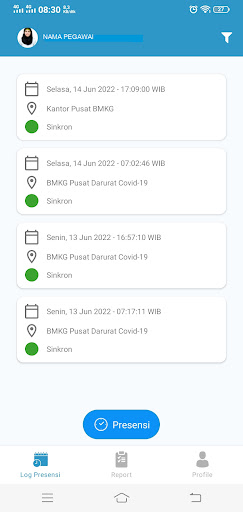 Presensi Mobile BMKG Screen 3