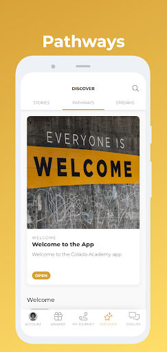 Android application Colada Academy screenshort