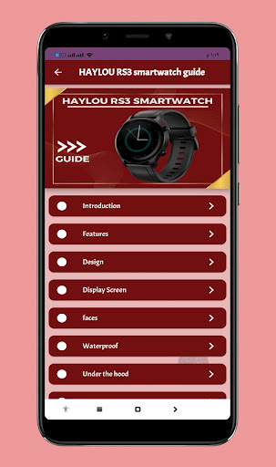 HAYLOU RS3 smartwatch guide
