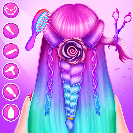 Braided Hair Salon MakeUp Game  Icon