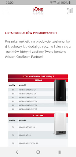 Ariston OneTeam Partner Screen 3