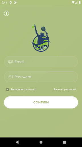 Android application Padel Me Club screenshort