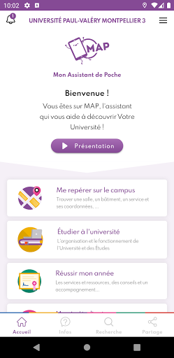 Android application MAP - Mon Assistant de Poche screenshort