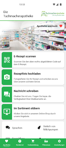 Android application Die Tuchmacherapotheke screenshort
