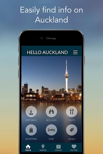 Android application Hello Auckland Travel Guide,To screenshort