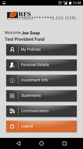 RFS Administrators Screen 3
