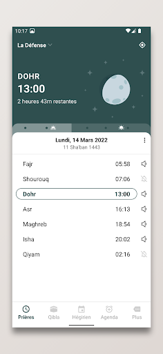 Aperçu de l'application