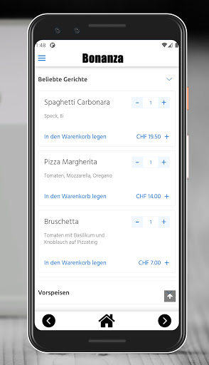 Restaurant Bonanza Screen 2