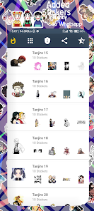 Screenshot 8 Pegatinas Tanjiro KNY para WA android