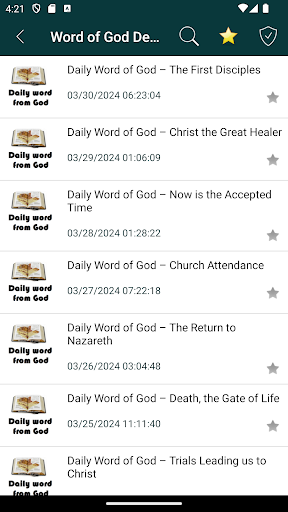 Android application Daily Word of God Devotional screenshort