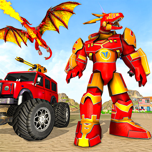 Dragon Robot Car Transforming Games: Robot Game 3D