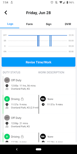 Screenshot of Contractors Elogs