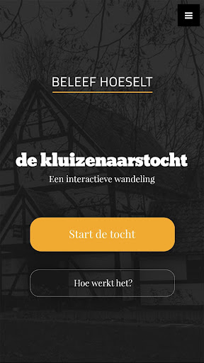 Android application Kluizenaarstocht screenshort