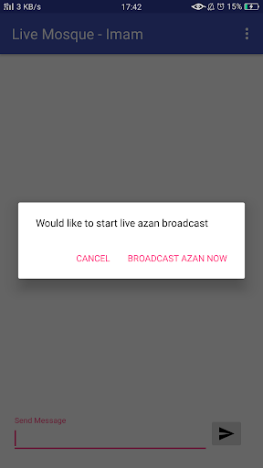 Live Mosque -Imam (admin) Screen 3