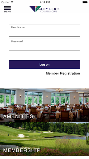 Android application Valley Brook Country Club screenshort