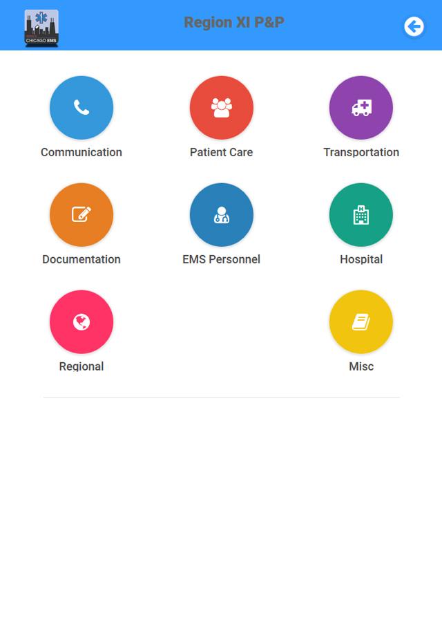 Android application Region 11 BLS Protocols screenshort