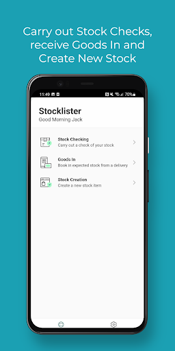 Android application Stocklister screenshort