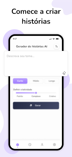 Visualização do aplicativo