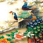 Cover Image of ดาวน์โหลด นกยูงหลากสี LiveWallpaper  APK
