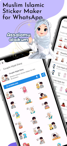Android application Muslim Islamic Sticker for WA screenshort