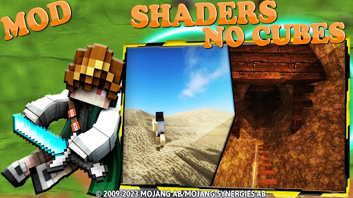 No Cubes Shader MCPE Textures