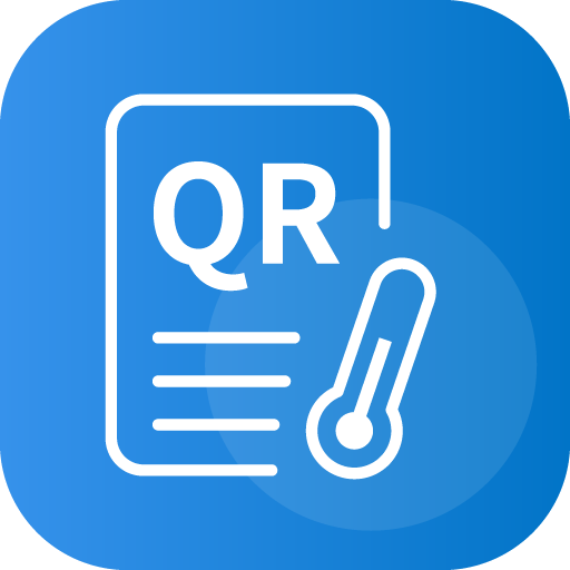 써모게이트, 휴비딕, 전자식 수기 방문기록 체온계,QR logo