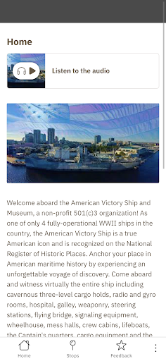 Android application American Victory Museum screenshort